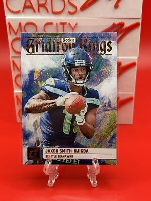 2023 Donruss #RGG-7 JAXON SMITH-NJIGBA RC Gridiron Kings Rookie SEAHAWKS - Image 1 of 2