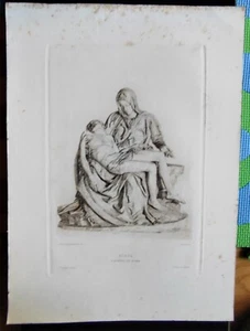 1800 STAMPA LITOGRAFICA  PIETA - Picture 1 of 1