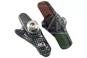 Carbon Effect Road Brake Shoes & Tri-Compound Pads for Shimano Dura-Ace Ultegra - Picture 1 of 12