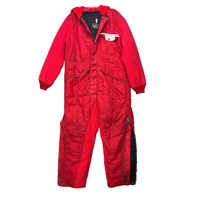 Vintage RefrigiWear Heavy Insulated Work Coveralls Snow Suit style 146 USA Large - Image 1 of 4