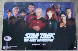 Póster Encounter at Farpoint Star Trek Next Generation 1994 Patrick Stewart VHS  - Imagen 1 de 7