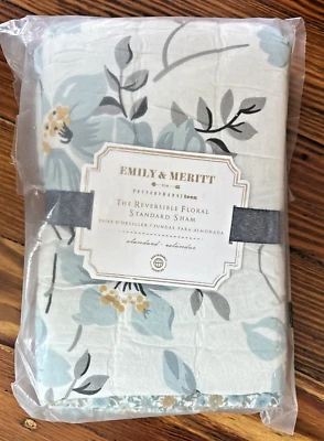 Pottery Barn Disney Pillow SHAM floral Emily Meritt holiday wedding gift teen , - Image 1 of 4