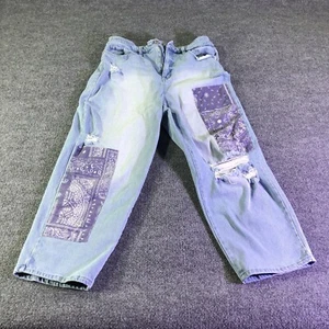 Style & Co's Boyfriend Patch Womens Blue Jeans Size -10P - Picture 1 of 13