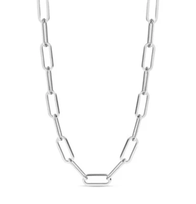 Collar de cadena con clip de acero inoxidable - Collar con cable de acero inoxidable de 6 mm Foto 1 de 3