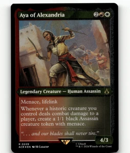 MTG Aya of Alexandria (Foil Etched) #229 - Universes Beyond: Assassin's Creed - Picture 1 of 1