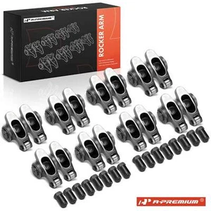 A-Premium 16x 17-4PH Roller Rocker Arms for Chevy SBC 350 1.6 Ratio 7/16 inch - Picture 1 of 11