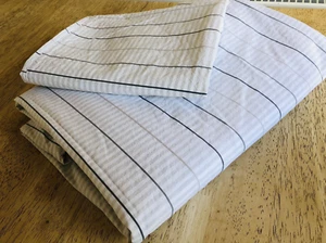 Ikea Single Duvet Cover pillow slip 74" long x 58" wide approx white and grey - Picture 1 of 11