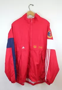 Vintage Adidas Sydney 2000 Olympics Windbreaker Jacket Team USA M Red - Picture 1 of 5