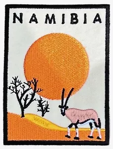 Namibia Afrika Patch (3,5") Bügelbild/Aufnähen Abzeichen Souvenir Oryx Emblem... - Bild 1 von 3
