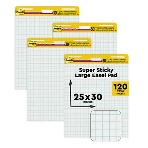 Post-it Super Sticky Easel Pad Great for Virtual Teachers and Students 25 x30 - Picture 1 of 9