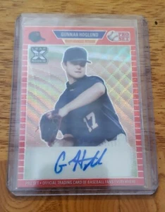 Gunnar Hoglund 2021 Leaf Metal Pro Set Autograph Red Wave RC - Picture 1 of 2