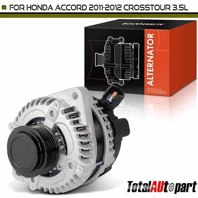 Alternador para Honda Accord 2011-2012 3.5L 120A 12V CW polea desacopladora de 6 ranuras Foto 1 de 4