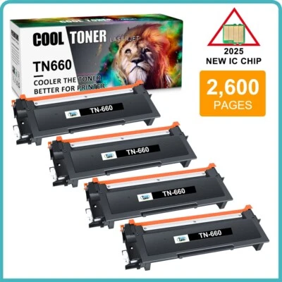4PK HY TN660 Toner Cartridge For Brother MFC-L2700DW HL-L2300D DCP-L2540DW TN630 - Image 1 of 4