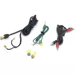 Original Vintage BIC 940 Plattenspieler Netzstecker Kabel & Audiokabel Drähte - Bild 1 von 11