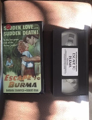 Escape To Burma 1955 VHS 2002 Barbara Stanwyck Robert Ryan Color Adventure VCI - Image 1 of 4
