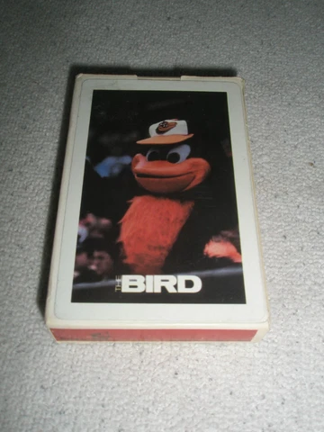 Baltimore Orioles playing cards w/ THE BIRD mascot sealed deck Cover