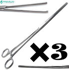 3 Pcs Surgical Hemostat Pean Rochester Straight Forcep 12" Veterinary Tools