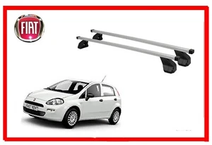 Barre portatutto per Fiat punto evo 5 porte portapacchi da tetto premontate sf - Foto 1 di 4