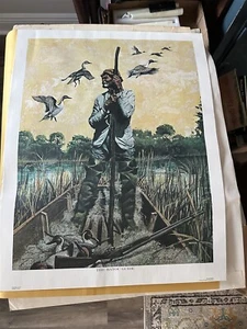 Ralph J McDonald Print The Bayou Guide, Special Lt Ed Ducks Unlimited Signed - Picture 1 of 12