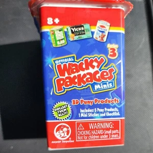 2 Packs Official Wacky Packages Minis Series 3 3D Puny Products 5 per pack - Picture 1 of 5