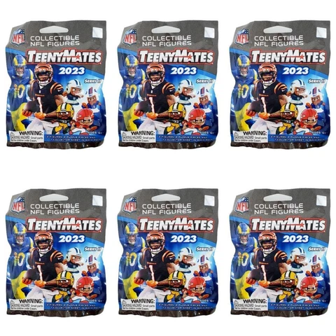 TeenyMates NFL 2023 Series 11 Figures - Lot of 6 Sealed Blind Bags Cover