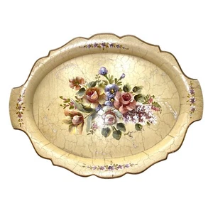 Bandeja Wiggers 414 Vintage Madera Pintada a Mano Coleccionable 12.5” x 9.25” - Imagen 1 de 5