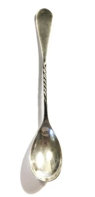 Reed and Barton RDS178 Посеребренная спиральная веревочная ложка для кофе - Изображение 1 из 4