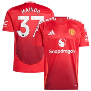 Manchester United Kid's Shirt adidas Home Top - Mainoo 37 - New - Picture 1 of 3