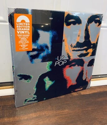 U2 ~Pop~ Vinyl 2LP Limited Edition 180g Orange Color SEALED NEW - Image 1 of 2