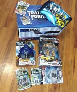 TransFormers DOTM Press kit Box Leader BumbleBee Optumus Prime Mask CD Mixed Lot - Picture 1 of 9