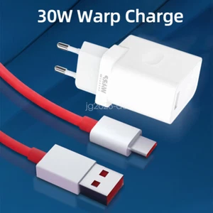OnePlus 30W Warp Dash Schnellladegerät Netzteil Ladekabel 8 7 Pro 6 T 5 9 - Bild 1 von 13