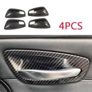 ABS Carbon Car Door Handle Bowl Trim Protector Cover For BMW 1 Series 2007-2011 - Picture 1 of 5