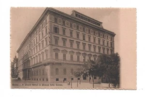 ROMA GRAND HOTEL- P.ZZA DELLE TERME CARTOLINA VIAGGIATA ANIMATA ANNO 1908 - Imagen 1 de 2