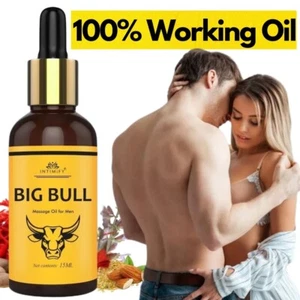 #1 XXXL BEST-MALE ENLARGER THICKER LONGER BIGGER 4" GROWTH ENLARGEMENT OIL  30ML - Picture 1 of 15