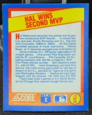 Hal Newhouser 14 Of 56 Magic Motion Score 1990 MLB Baseball Trading Card