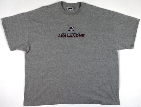 Colorado Avalanche Vintage Embroidered Logo T-Shirt Size 3XL Cover
