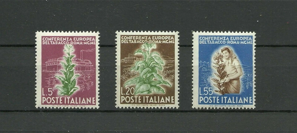 Italy 1950 Tobacco Conference Mint Hinge Remants  FVF CV$80.00 - Image 1 of 1
