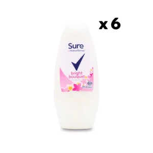 Sure Women Deodorant Roll-On Bright Bouquet 50ml Pack of 6 - Picture 1 of 1