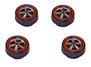 4 Brightvision Redline Wheels - 4 Small Deep Dish Bright Chrome Style - Picture 1 of 2