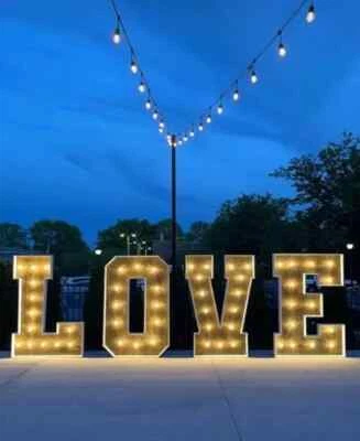 6ft Light Up "LOVE" Letters - Image 1 of 4