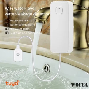 Smart WiFi Water Leak Sensor Flood Tuya Leakage Level Overflow Detector Alarm - Picture 1 of 1