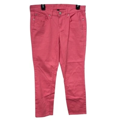 Pantalones de mezclilla cortos GAP Premium súper ajustados para mujer talla 10 rosa intenso Foto 1 de 4