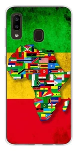 Coque en silicone imprimée compatible Samsung Galaxy A20 Galaxy A30 Drapeau Afri - Photo 1 sur 3