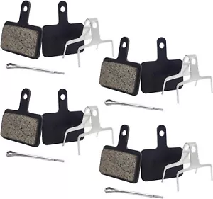 4 Pairs Bike Brake Pads, Resin Semi-Metal Bicycle Disc Brake Pads Replacement... - Picture 1 of 13