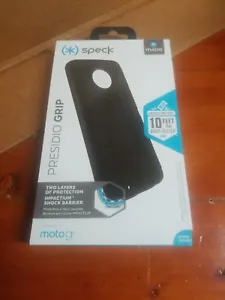 Speck Presidio Grip Series Hybrid Hard Case for Motorola Moto G6 - Black - Picture 1 of 3