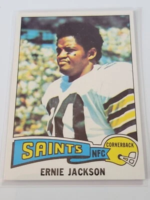 ERNIE JACKSON 1975 Topps #323.  SAINTS - Nice Shape - Image 1 of 2