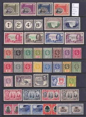 Br Commonwealth Mixed Stamps. GV - GVI. Mixed average MM,  MM, LMM. Cat app £350 - Image 1 of 4