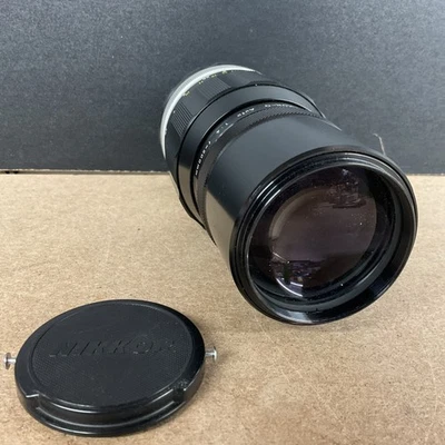 Lente de cámara Nikkor-Q Auto 1:4 F=200 mm Nippon Modelo 443338 - Lente antipolvo Foto 1 de 4