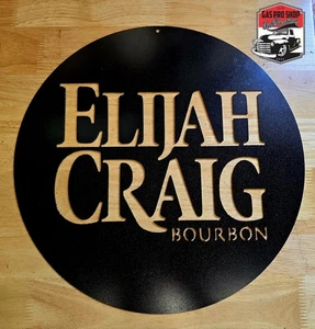 Arte de pared de metal bourbon Elijah Craig corte por plasma decoración del hogar idea de regalo - Imagen 1 de 1