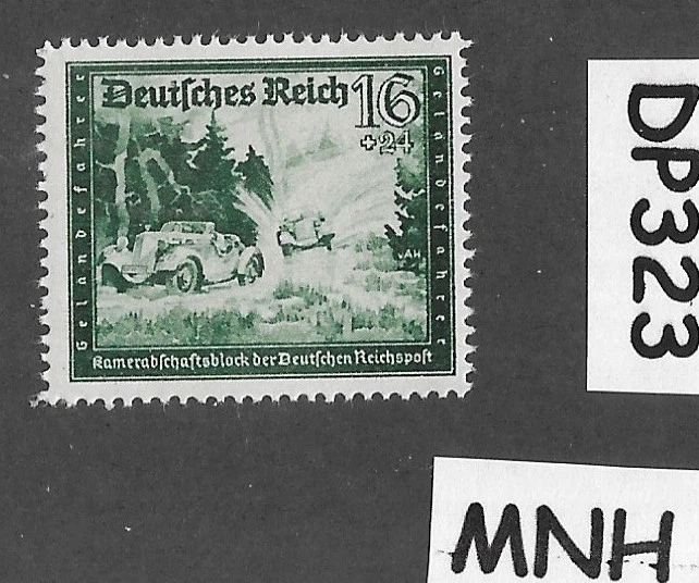 Sello MNH 1944 Auto Race Mercedes Benz / Sc B275 Tercer Reich Alemania DP323 Foto 1 de 1